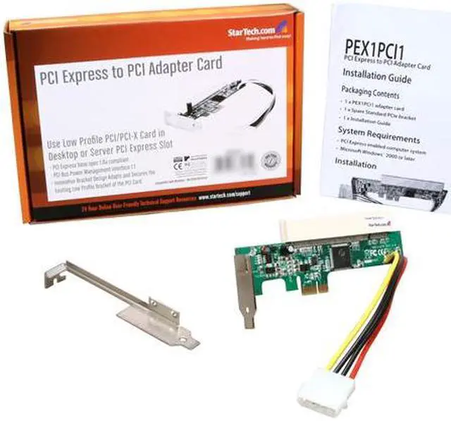 Alt view image 6 of 6 - StarTech.com PCI Express to PCI Adapter Card Model PEX1PCI1