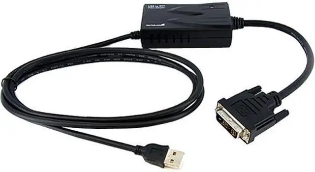 Main image of StarTech.com USB2DVIMM6 6 ft USB DVI External Multi Monitor Video Adapter Cable – M/M