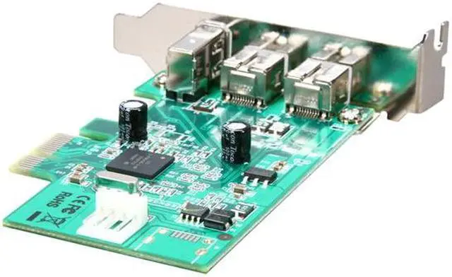 Alt view image 6 of 6 - StarTech.com 3 Port 2b 1a Low Profile 1394 PCI Express FireWire Card Adapter Model PEX1394B3LP
