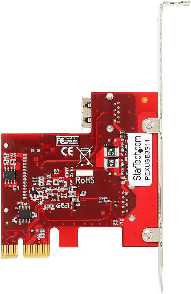 Alt view image 4 of 5 - StarTech.com 2 port PCI Express SuperSpeed USB 3.0 Card Model PEXUSB3S11