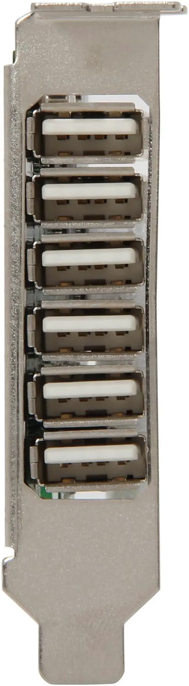 Alt view image 2 of 5 - StarTech.com 7 Port PCI Express Low Profile High Speed USB 2.0 Adapter Card Model PEXUSB7LP