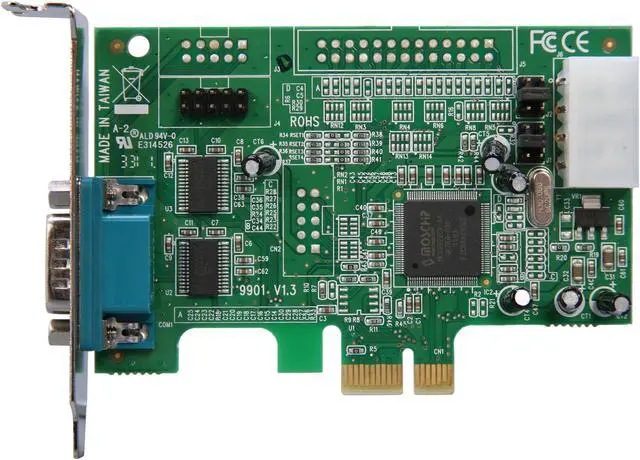 Alt view image 4 of 5 - StarTech.com 2 Port Low Profile Native RS232 PCIE Serial Card with 16550 UART Model PEX2S553LP