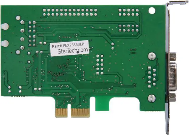 Alt view image 5 of 5 - StarTech.com 2 Port Low Profile Native RS232 PCIE Serial Card with 16550 UART Model PEX2S553LP