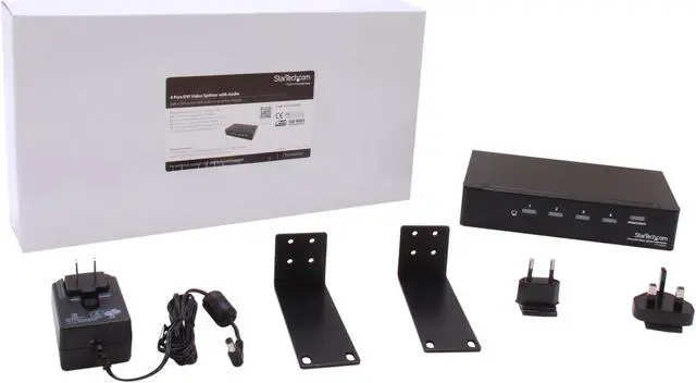 Alt view image 4 of 4 - StarTech.com 4 Port DVI Video Splitter with Audio ST124DVIA