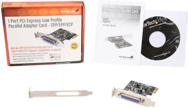 Alt view image 5 of 5 - StarTech.com PEX1PLP 1 Port PCI Express Low Profile Parallel Adapter Card - SPP/EPP/ECP