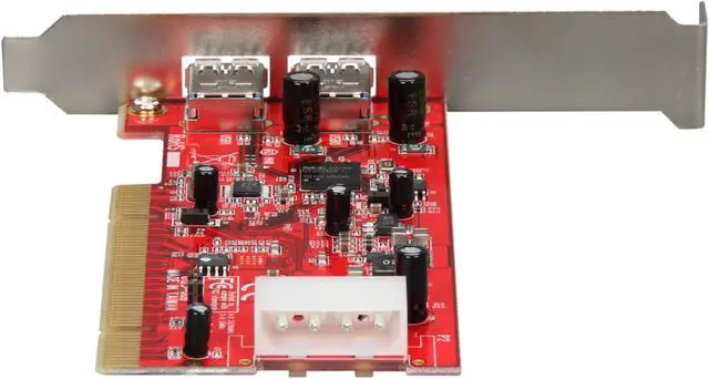Alt view image 3 of 5 - StarTech.com 2 Port PCI SuperSpeed USB 3.0 Card Adapter Model PCIUSB3S2