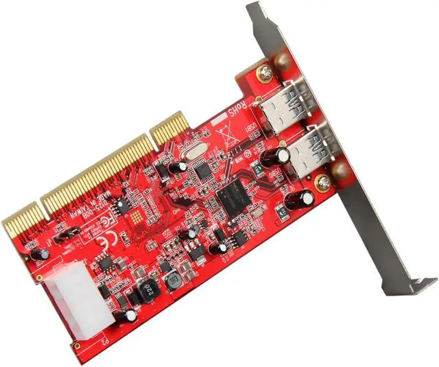 Alt view image 4 of 5 - StarTech.com 2 Port PCI SuperSpeed USB 3.0 Card Adapter Model PCIUSB3S2