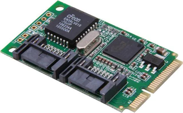 Main image of StarTech.com 2 Port Mini PCI Express Internal SATA II Controller Card Model MPEXSATA22I