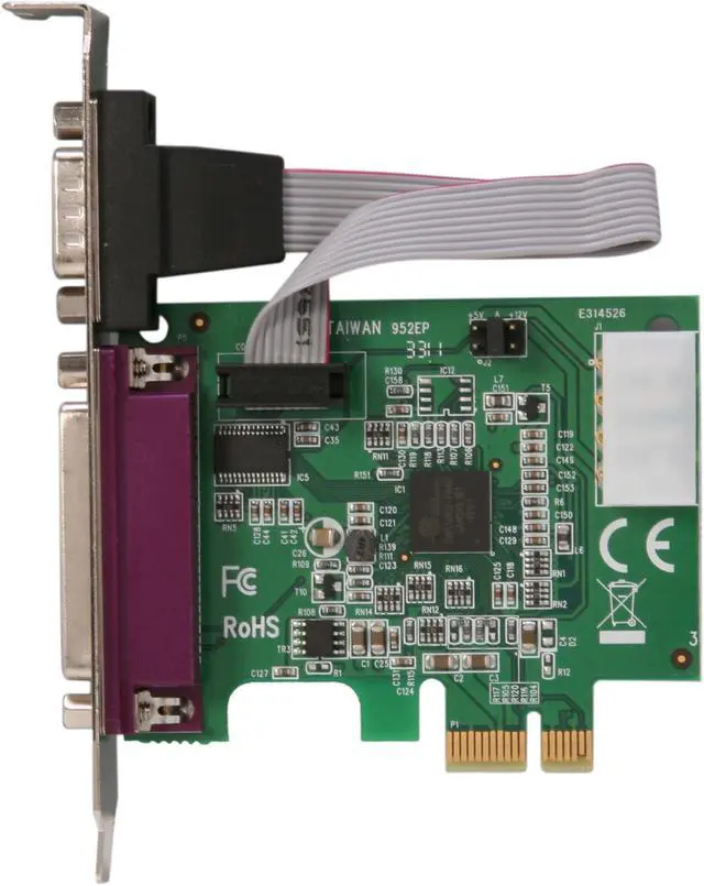 Alt view image 3 of 6 - StarTech.com 1S1P Native PCI Express Parallel Serial Combo Card with 16950 UART Model PEX1S1P952