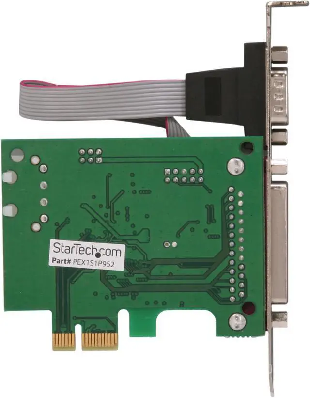 Alt view image 4 of 6 - StarTech.com 1S1P Native PCI Express Parallel Serial Combo Card with 16950 UART Model PEX1S1P952