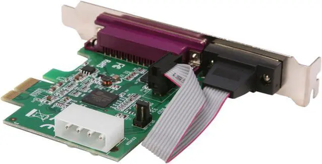 Alt view image 5 of 6 - StarTech.com 1S1P Native PCI Express Parallel Serial Combo Card with 16950 UART Model PEX1S1P952