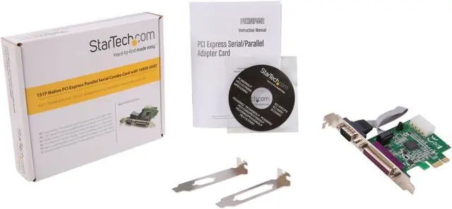 Alt view image 6 of 6 - StarTech.com 1S1P Native PCI Express Parallel Serial Combo Card with 16950 UART Model PEX1S1P952