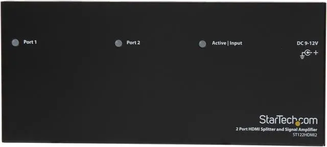 Alt view image 2 of 5 - StarTech ST122HDMI2 HDMI Splitter 1 In 2 Out - 1080p - 2 Port - Signal Amplifier - Rugged - HDMI Multi Port - HDMI Audio Splitter