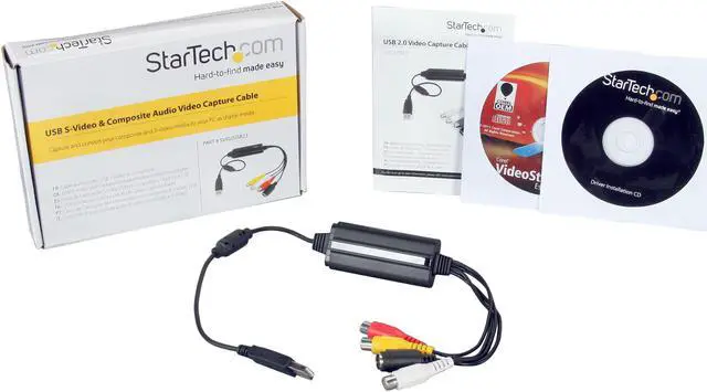 Alt view image 6 of 6 - StarTech.com SVID2USB23 S-Video / Composite to USB Video Capture Cable Adapter w/ TWAIN and Mac Support - VHS to USB Composite Svideo