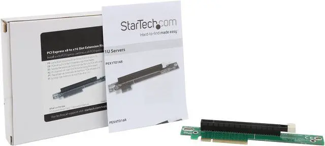 Alt view image 5 of 5 - StarTech.com PCI Express Riser Card x8 to x16 Left Slot Adapter for 1U Servers (PEX8TO16R)