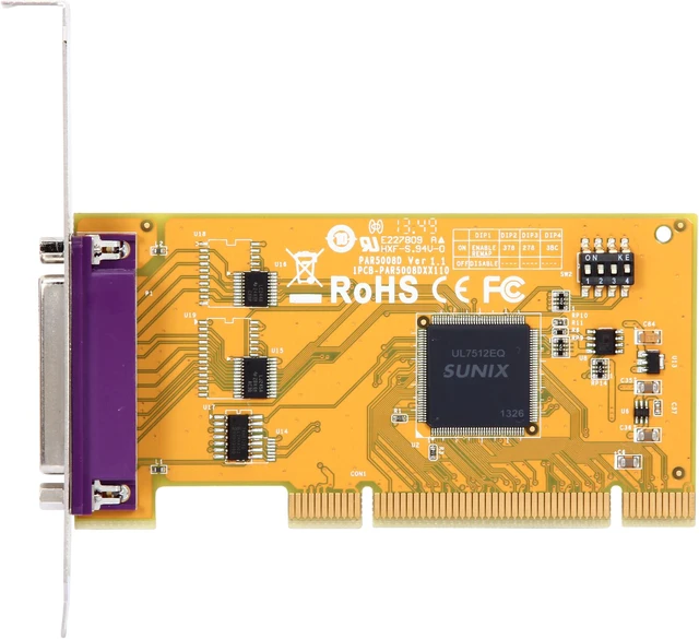 StarTech.com 1 Port PCI Parallel Adapter Card with Re-mappable Address ...