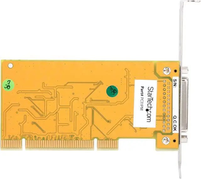 StarTech.com 1 Port PCI Parallel Adapter Card with Re-mappable Address ...