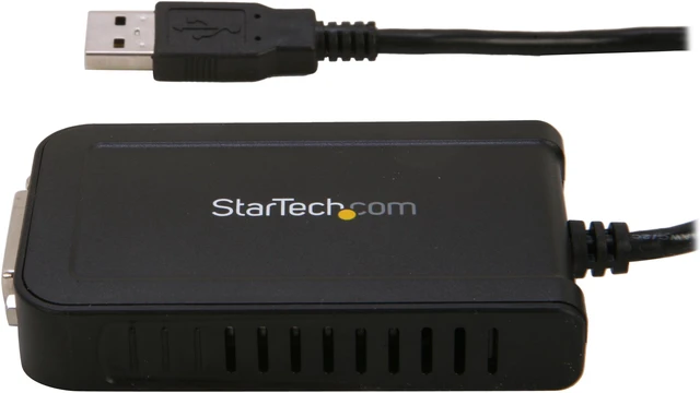 Alt view image 2 of 4 - StarTech.com USB2DVIE3 USB to DVI External Video Card Multi Monitor Adapter - USB to DVI Adapter - USB 2.0 DVI Converter - 1920x1200