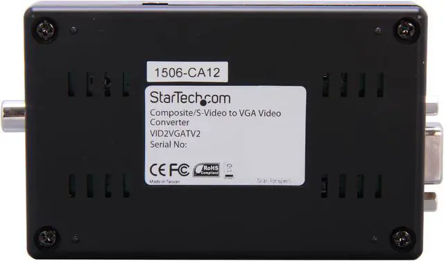 Alt view image 6 of 7 - StarTech.com VID2VGATV2 Composite and S-Video to VGA Video Scan Converter