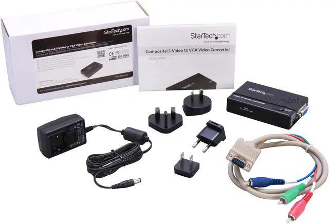 Alt view image 7 of 7 - StarTech.com VID2VGATV2 Composite and S-Video to VGA Video Scan Converter