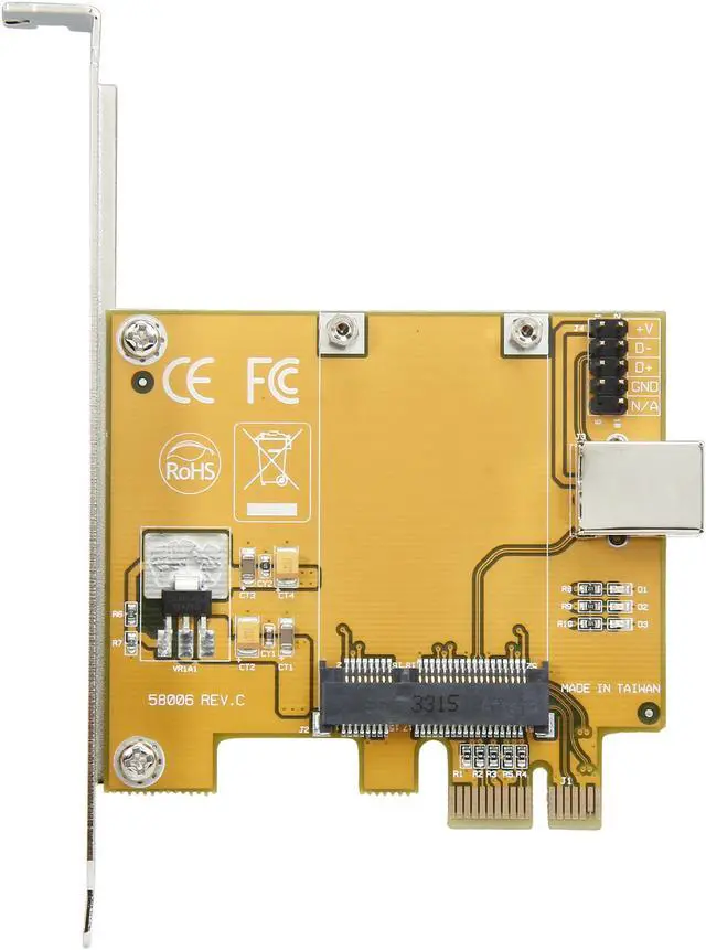 Alt view image 4 of 6 - StarTech.com PCI Express to Mini PCI Express Card Adapter (PEX2MPEX)