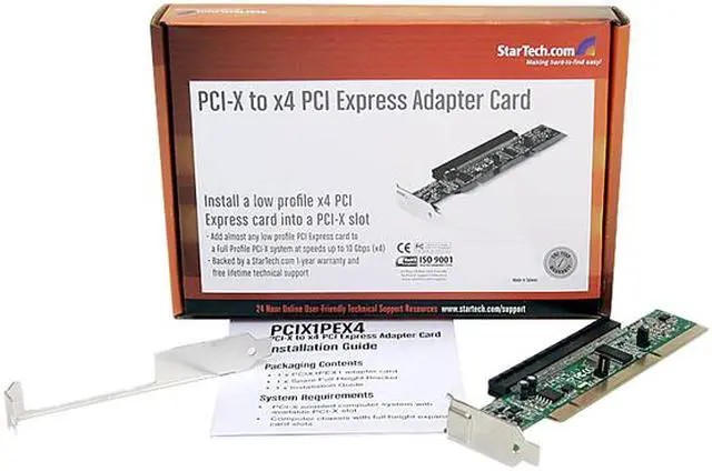 Alt view image 4 of 4 - StarTech.com PCI-X to x4 PCI Express Adapter Card Model PCIX1PEX4