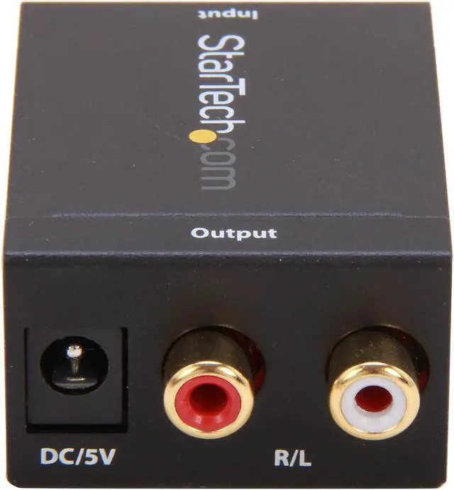 Alt view image 3 of 6 - StarTech.com SPDIF2AA SPDIF Digital Coaxial or Toslink to Stereo RCA Audio Converter