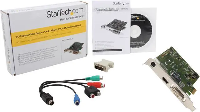 Alt view image 5 of 5 - StarTech.com PEXHDCAP PCI Express HD Video Capture Card 1080p - HDMI / DVI / VGA/ Component