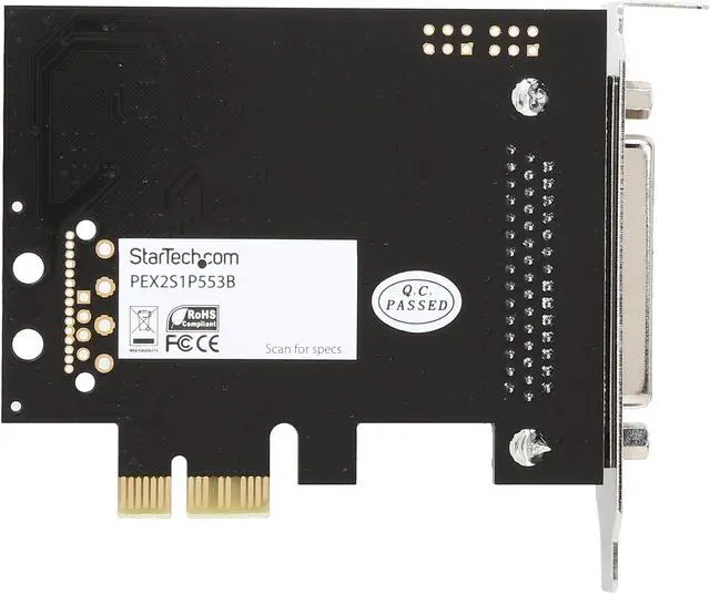 Alt view image 5 of 5 - StarTech.com 2S1P PCI Express Serial Parallel Combo Card with Breakout Cable Model PEX2S1P553B
