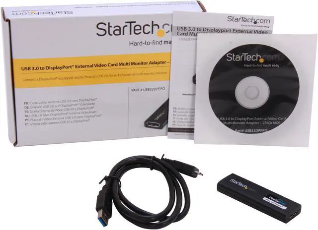 Alt view image 5 of 5 - StarTech.com USB32DPPRO USB 3.0 to Displayport External Video Card Multi Monitor Adapter - 2560x1600