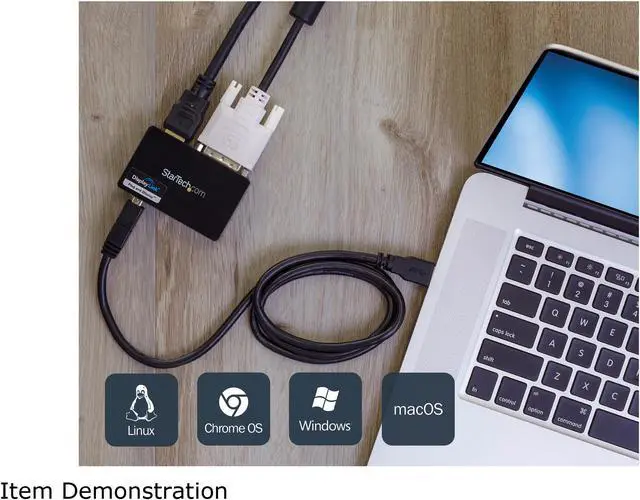 Alt view image 6 of 7 - StarTech.com USB32HDDVII USB 3.0 to HDMI and DVI Dual Monitor External Video Card Adapter