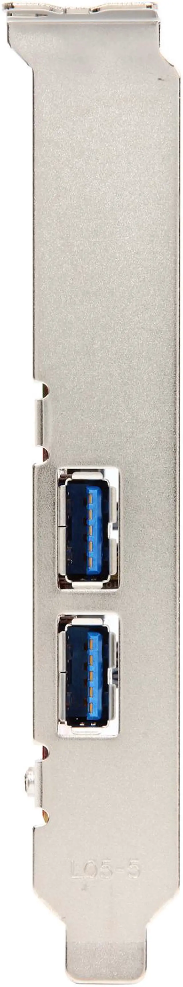 Alt view image 2 of 5 - StarTech.com 2 Port PCI SuperSpeed USB 3.0 Adapter Card with SATA Power Model PCIUSB3S22