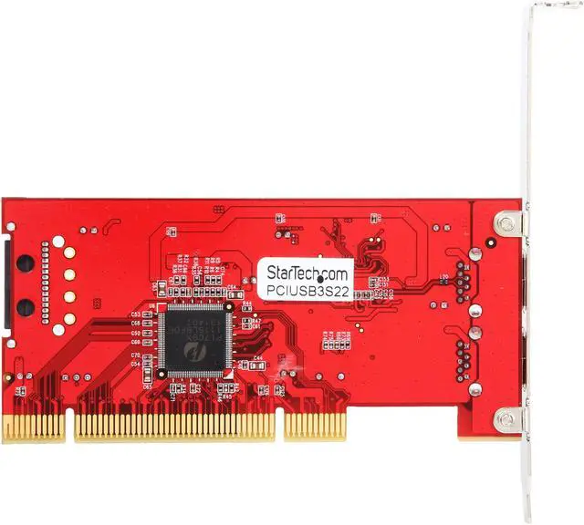 Alt view image 4 of 5 - StarTech.com 2 Port PCI SuperSpeed USB 3.0 Adapter Card with SATA Power Model PCIUSB3S22