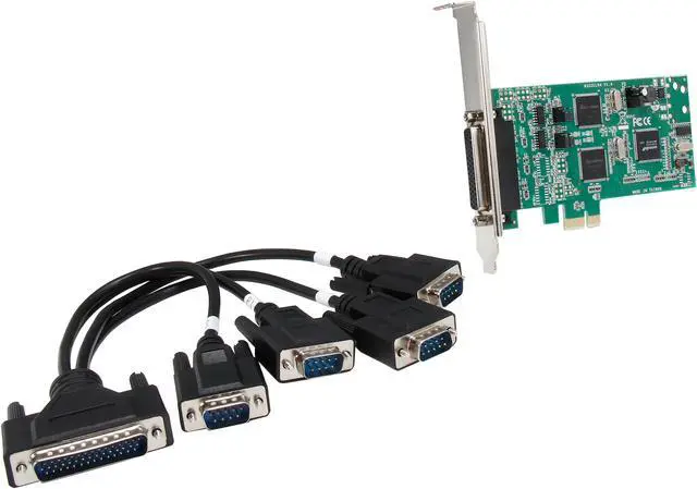 Main image of StarTech.com 4 Port PCI Express PCIe Serial Combo Card - 2 x RS232 2 x RS422 / RS485 Model PEX4S232485