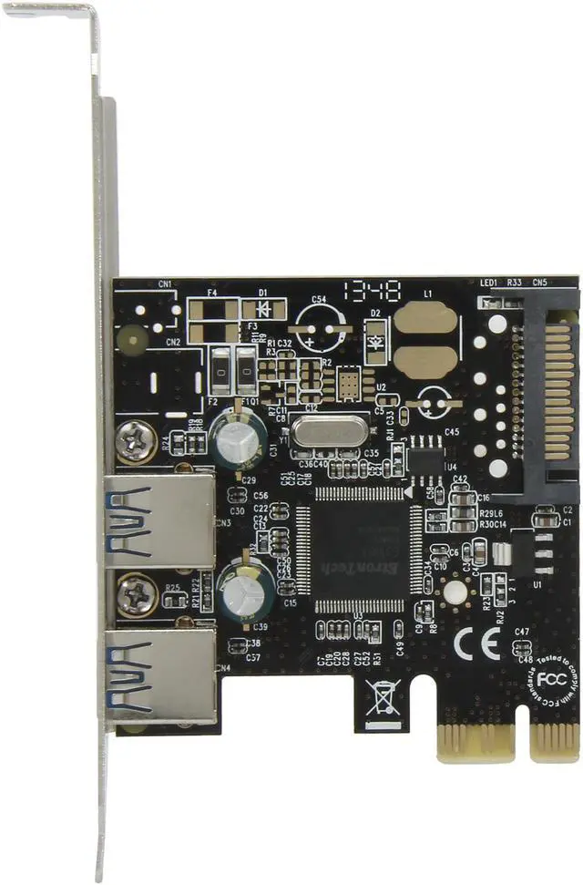 Alt view image 4 of 5 - StarTech.com 2 Port PCI Express PCIe SuperSpeed USB 3.0 Controller Card w/ SATA Power Model PEXUSB3S23