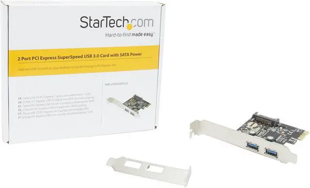 Alt view image 6 of 5 - StarTech.com 2 Port PCI Express PCIe SuperSpeed USB 3.0 Controller Card w/ SATA Power Model PEXUSB3S23