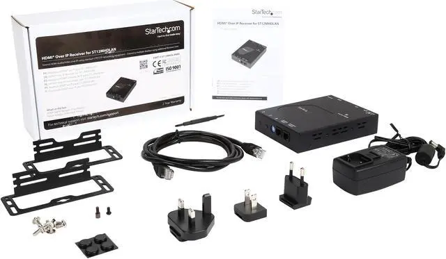 Alt view image 6 of 6 - StarTech.com ST12MHDLANRX HDMI Video Over IP Gigabit LAN Ethernet Receiver for ST12MHDLAN - 1080p - HDMI Extender over Cat6 Extender Kit