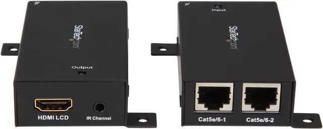 Alt view image 3 of 4 - StarTech.com ST121SHD30 HDMI Over Dual CAT5 / CAT6 Extender with Infrared IR 100ft /30m HDMI Over Ethernet Cable Extender Power Free 1080p