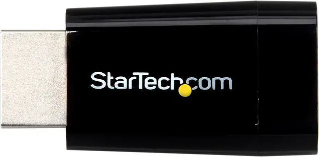 Alt view image 2 of 4 - StarTech.com HD2VGAMICRO Compact HDMI to VGA Adapter Converter - Power Free HDMI Laptop to VGA Monitor / Projector Converter Box - 1920x1200 - 1 pack