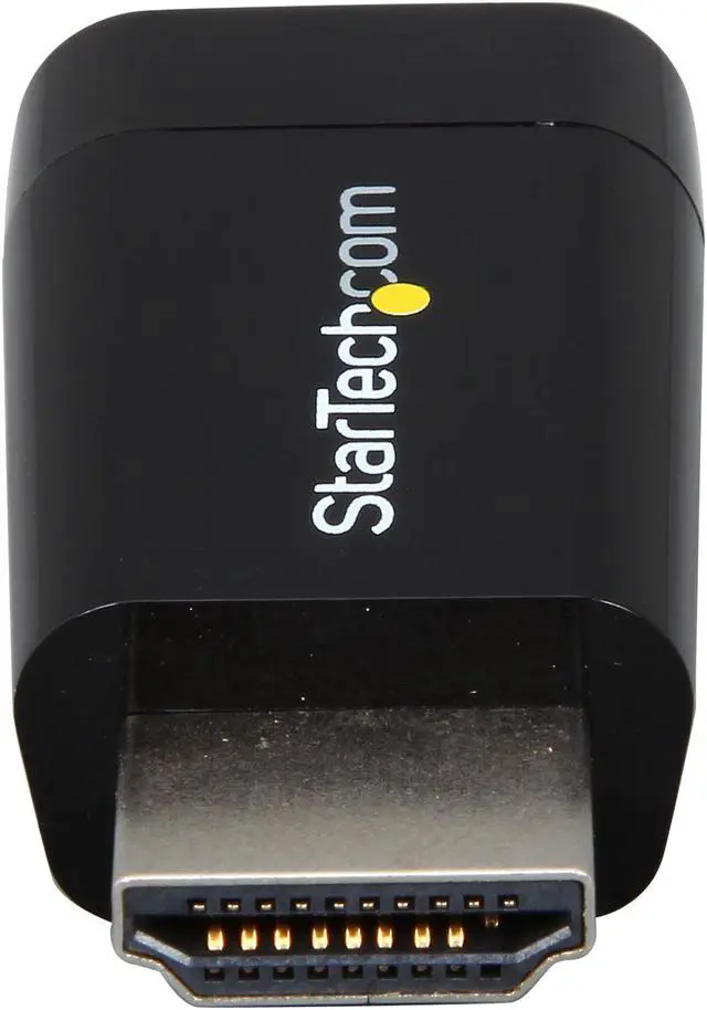 Alt view image 4 of 4 - StarTech.com HD2VGAMICRO Compact HDMI to VGA Adapter Converter - Power Free HDMI Laptop to VGA Monitor / Projector Converter Box - 1920x1200 - 1 pack