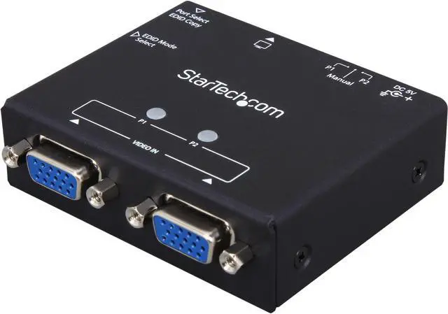 Main image of StarTech.com 2-Port VGA Auto Switch Box with Priority Switching and EDID Copy ST122VGA
