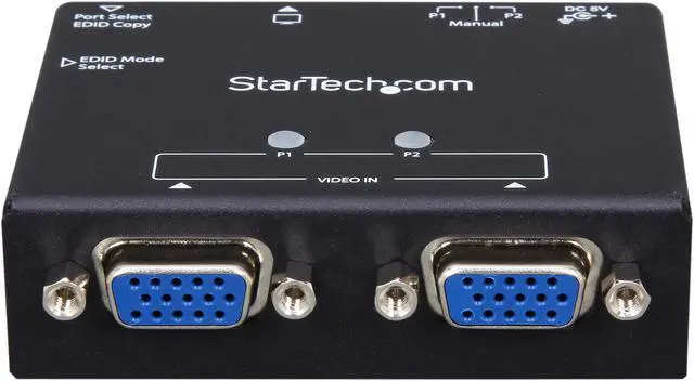 Alt view image 2 of 6 - StarTech.com 2-Port VGA Auto Switch Box with Priority Switching and EDID Copy ST122VGA