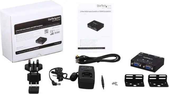 Alt view image 6 of 6 - StarTech.com 2-Port VGA Auto Switch Box with Priority Switching and EDID Copy ST122VGA
