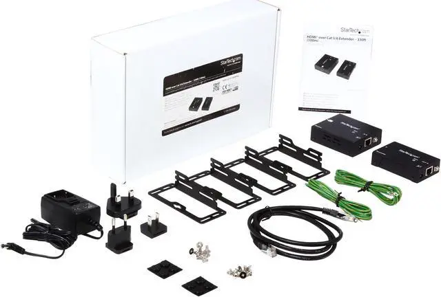 Alt view image 5 of 4 - StarTech.com ST121HDBTPW HDMI over CAT5 HDBaseT Extender - Power over Cable - Ultra HD 4K