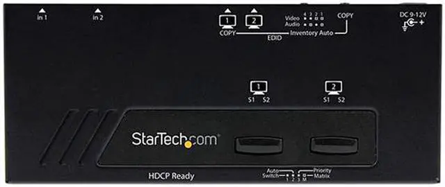 Alt view image 2 of 4 - StarTech.com 2x2 HDMI Matrix Switch w/ Automatic and Priority Switching - 1080p VS222HDQ