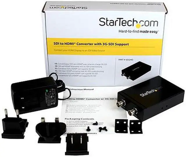 Alt view image 4 of 4 - StarTech.com SDI to HDMI Converter - 3G SDI to HDMI Adapter with SDI Loop Through Output