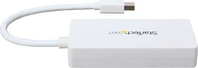 Alt view image 5 of 6 - StarTech.com MDP2VGDVHDW Travel A/V Adapter: 3-in-1 Mini DisplayPort to VGA DVI or HDMI Converter - White