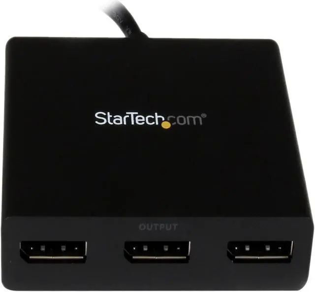 Alt view image 4 of 11 - StarTech.com MSTMDP123DP Mini DisplayPort to DisplayPort Multi Monitor Splitter - 3-Port MST Hub - mDP 1.2 to 3x DP MST Hub