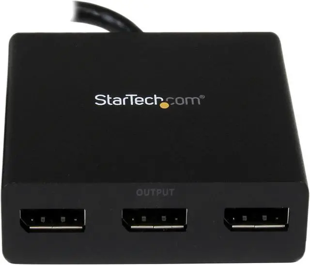 Alt view image 4 of 9 - StarTech.com MSTDP123DP DisplayPort to DisplayPort Multi Monitor Splitter - 3-Port MST Hub - DP 1.2 to 3x DP MST Hub