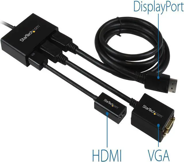 Alt view image 7 of 9 - StarTech.com MSTDP123DP DisplayPort to DisplayPort Multi Monitor Splitter - 3-Port MST Hub - DP 1.2 to 3x DP MST Hub